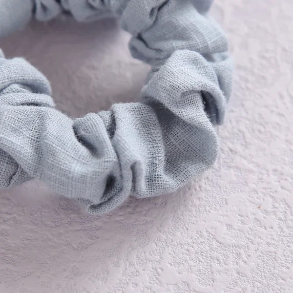 Solid Color Bow Linen Girls Elastic Hair Bands Long Ribbon Ponytail Scarf Hair Tie Women Scrunchies Girl Hair Accessories - Image 3