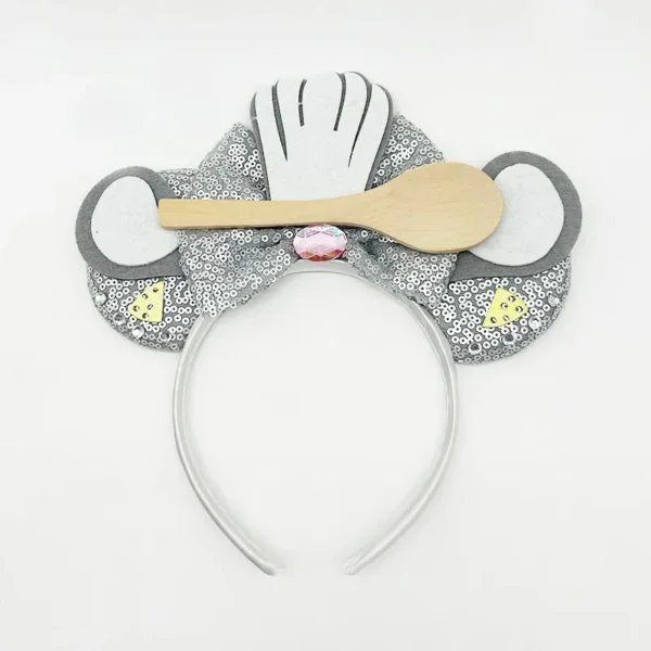 Cartoon Disney Ratatouille Remy Ear Headband for Adults Mickey Mouse Hairbands Women Girls Holiday Hair Accessories Kids Gifts - Image 6