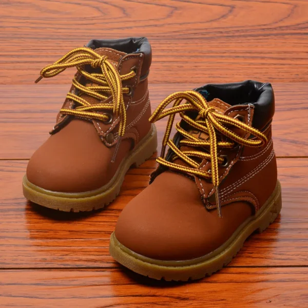 Autumn Winter Baby Boots Toddler Fashion Boots Kids Shoes Boys Girls Snow Boots Girls Boys Plush Fashion Boots Shoes Size - Image 4