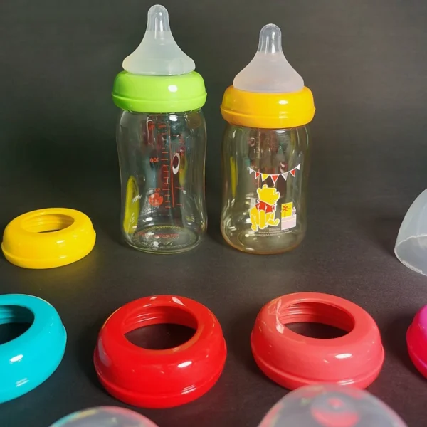 Baby Bottle Cap And Ring Suitable For Wide-bore Milk Bottles Compatible With Pigeon Bottle Baby Feeding Accessories - Image 10