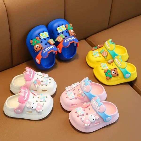 2023 Summer Baby Girl Sandals Cute Cartoon Slippers Newborn Infant Indoor Bath Anti-slip Shoes Baby Boy Beach Sandals - Image 3
