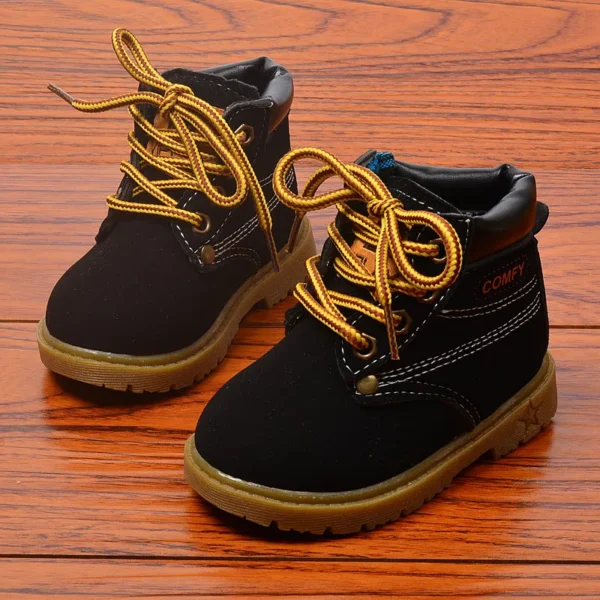 Autumn Winter Baby Boots Toddler Fashion Boots Kids Shoes Boys Girls Snow Boots Girls Boys Plush Fashion Boots Shoes Size - Image 3