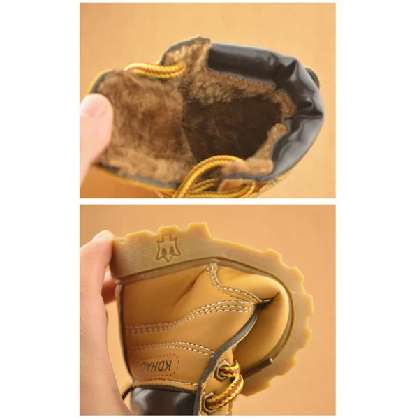 Autumn Winter Baby Boots Toddler Fashion Boots Kids Shoes Boys Girls Snow Boots Girls Boys Plush Fashion Boots Shoes Size - Image 6