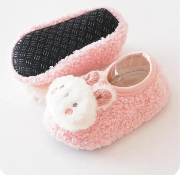 Autumn Winter Baby Slippers Toddler Plush Floor Sock Shoes Children Soft Sole Walking Shoes Indoor Home Anti-slip Kids Shoes - Image 3