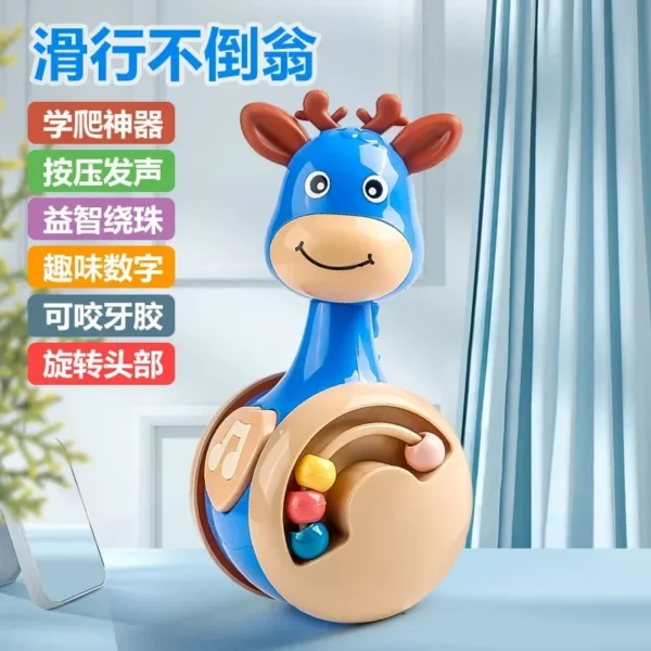 Tumbler Wobbler Toys for Infant Boy Girl - Perfect for Learning To Climb & Early Education! Roly Poly Baby Toys 6 To 12 Months - Image 3