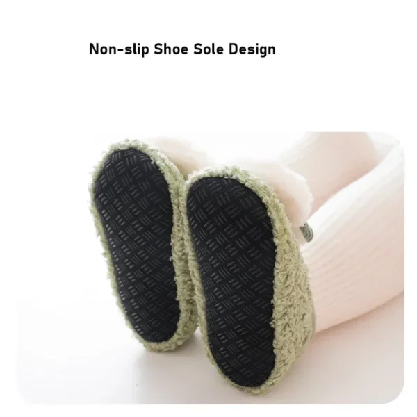 Autumn Winter Baby Slippers Toddler Plush Floor Sock Shoes Children Soft Sole Walking Shoes Indoor Home Anti-slip Kids Shoes - Image 5