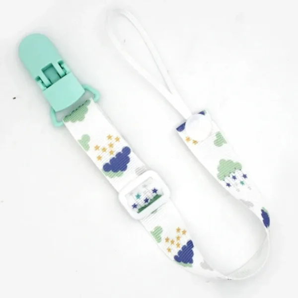 Fixed Button Baby Pacifier Clips Chain Ribbon Dummy Soother Holder Chains Adjustable Buckle Strap for Pacifier Baby Feeding Gift - Image 5