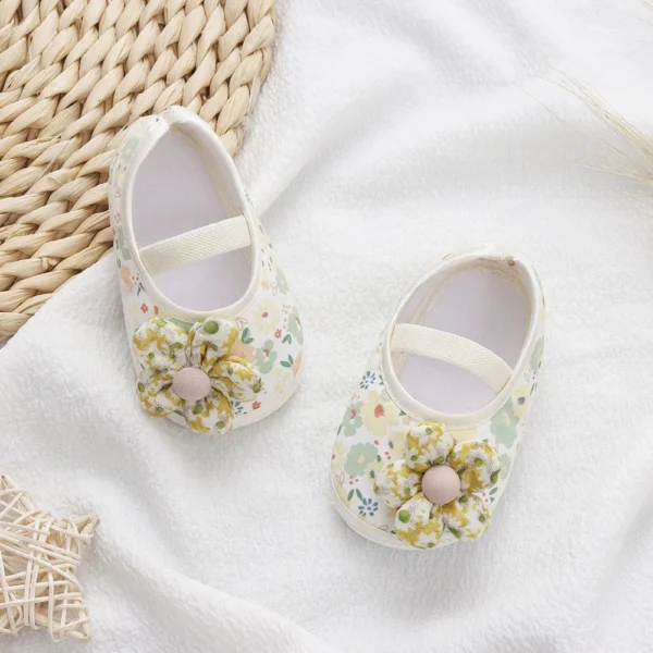 Baby Shoes for Kids Girls Colorful Flowers Princess Shoes Infant Toddler Soft Cotton Anti-slip First Walkers Shoes 0-18 Months - Image 6