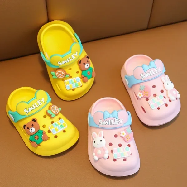 2023 Summer Baby Girl Sandals Cute Cartoon Slippers Newborn Infant Indoor Bath Anti-slip Shoes Baby Boy Beach Sandals - Image 4