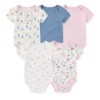 5 Pcs/Lot Four Seasons Fashion Cartoon Short Sleeve Baby Boy Girl Bodysuits Soft Newborn Onesies Clothes - Image 6