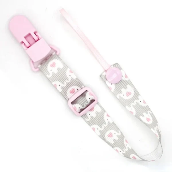 Fixed Button Baby Pacifier Clips Chain Ribbon Dummy Soother Holder Chains Adjustable Buckle Strap for Pacifier Baby Feeding Gift - Image 4