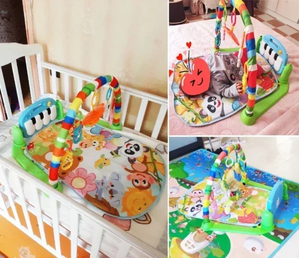Baby Activity Gym Rack Early Education 0-36 Months Toy Gifts Musical Newborn Piano Keyboard Crawling Blanket Pedal Play Mat - Image 2
