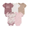 5 Pcs/Lot Four Seasons Fashion Cartoon Short Sleeve Baby Boy Girl Bodysuits Soft Newborn Onesies Clothes - Image 4