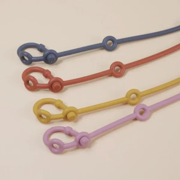 1 Pcs Toy Safety Straps Soft Silicone Teething Chain Adjustable Infant Nipple Holder Dummy Clip Stroller Baby Accessories 0-36M - Image 7