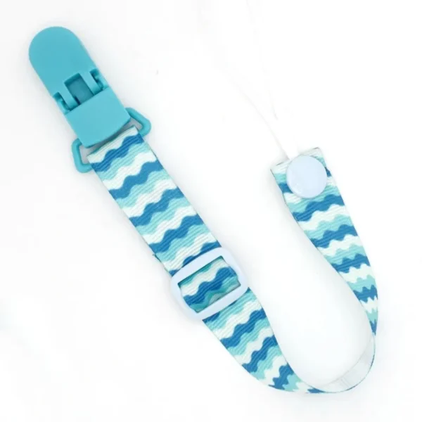 Fixed Button Baby Pacifier Clips Chain Ribbon Dummy Soother Holder Chains Adjustable Buckle Strap for Pacifier Baby Feeding Gift - Image 6
