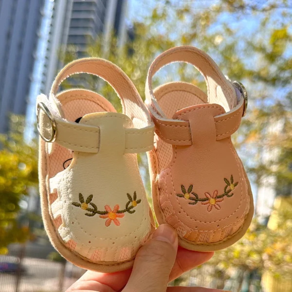 Infant Baby Boys Girls Sandals Summer Baby Wedding Dress Flat Shoes Newborn Crib Shoes First Walkers Prewalkers Shoes ﻿ ﻿